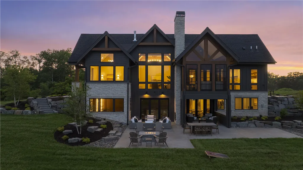 Aerial view of a suburban home at twilight on 2741 41st Ave.