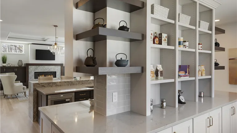 Woods of Medina Modern Tudor- Built-in Shelving